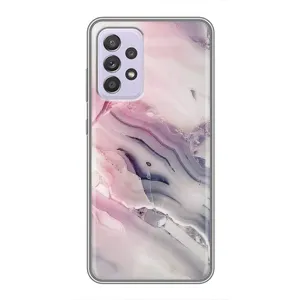 Мраморный чехол на Samsung Galaxy A52 5G (A526) (VPrint) (Пурпурный Мрамор)