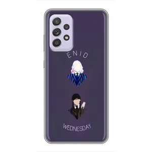 Чехлы Венсдей на Samsung Galaxy A52 5G (A526) Уэнсдей (AlphaPrint) (Уэнздей и подруга)