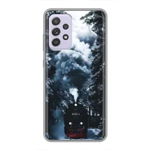 Новогодние, Праздничные Чехлы для Samsung Galaxy A52 5G (A526) - 2024 год (Зимний поезд)