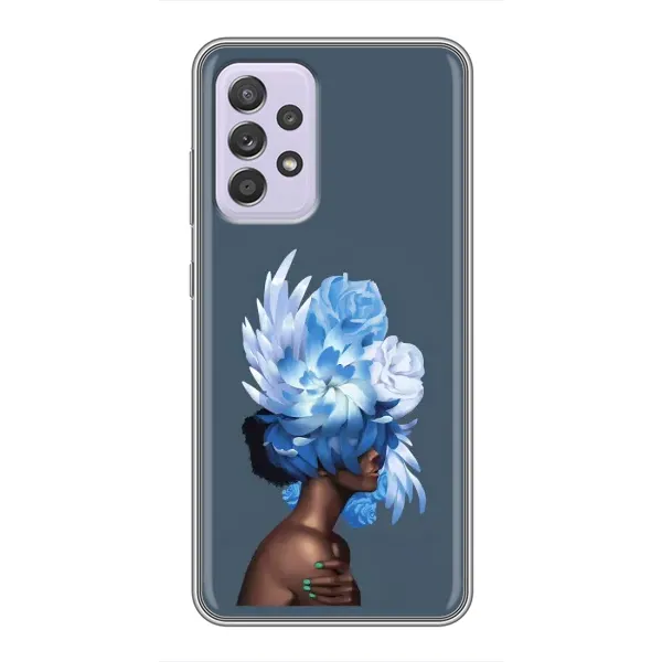 Чехол с принтом «Цветы на голове» для Samsung Galaxy A52