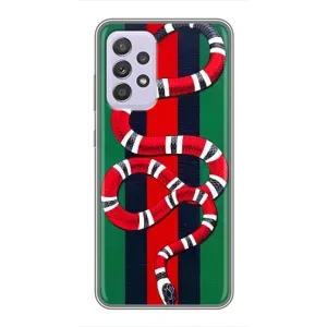 Чехлы ГУЧЧИ для Самсунг Галакси А52 (AlphaPrint) (Gucci змия)