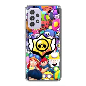 Чехол для Samsung Galaxy A52 Бравл Старс (VPrint) (Лого Brawl Stars)