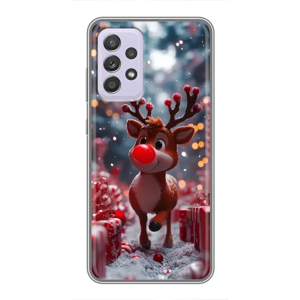 Чехол с принтом «Олень среди подарков» для Samsung Galaxy A52 Чехол с принтом «Олень среди подарков» для Samsung Galaxy A52