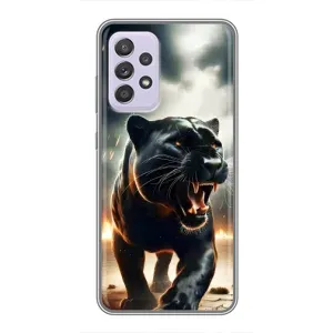 Чехол с картинкой «Хищники» для Samsung Galaxy A52 (Черная пантера)