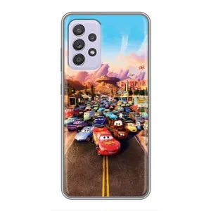Силіконовий чохол Маквін для Samsung Galaxy A52 (Тачки на трасі)