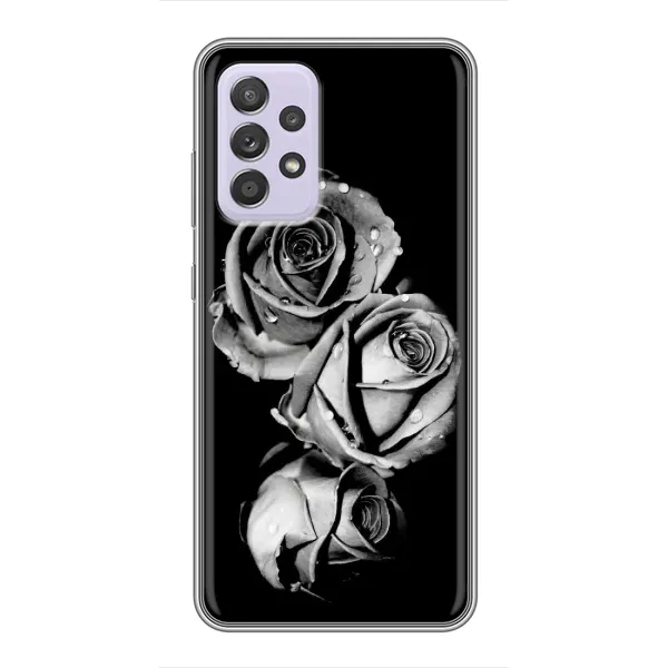 Чехол с принтом «Черная роза» для Samsung Galaxy A52s 5G (A528)