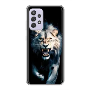 Чехол с картинкой «Хищники» для Samsung Galaxy A52s 5G (A528) (Лев в темноте)