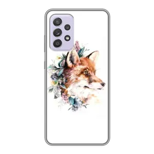 Чехол с принтом «Лисичка в цветочках» для Samsung Galaxy A52s 5G (A528)