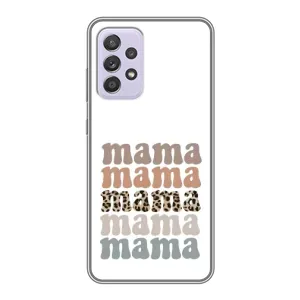 Чехол с принтом «Текстовый коллаж мама» для Samsung Galaxy A52s 5G (A528)
