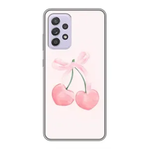 Чохол з розовим принтом для Samsung Galaxy A52s 5G (A528) (Рожеві вишні)