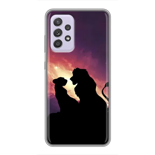 Чехол с принтом «Силуэт Симба и Налу» для Samsung Galaxy A52s 5G (A528) Чехол с принтом «Силуэт Симба и Налу» для Samsung Galaxy A52s 5G (A528)