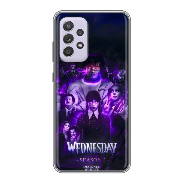 Чохол з принтом «Фіолетова магія Венздей» для Samsung Galaxy A52s 5G (A528) Чохол з принтом «Фіолетова магія Венздей» для Samsung Galaxy A52s 5G (A528)