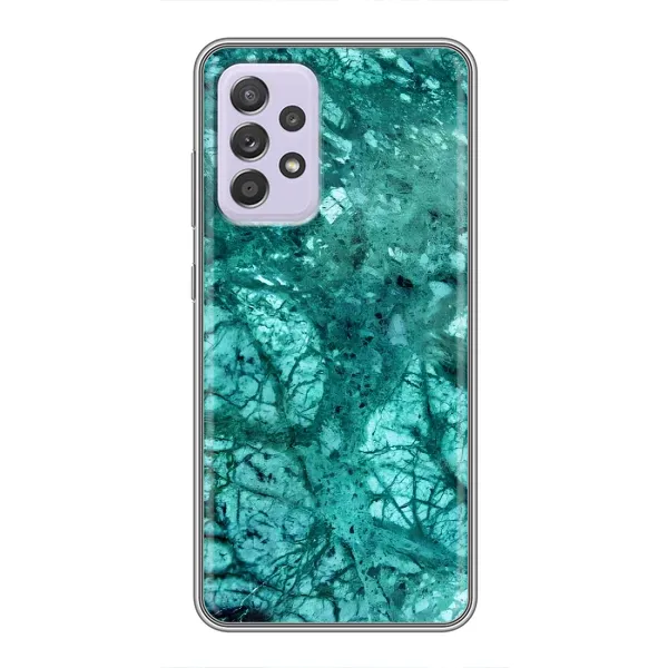 Чехол с принтом «Зеленый мрамор» для Samsung Galaxy A52s 5G (A528)