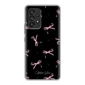 Чехол с бантиками на Самсунг Галакси А53 (5G) (Банты на черном)