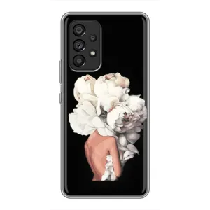 Чехол с принтом «Белые цветы» для Samsung Galaxy A53 (5G)