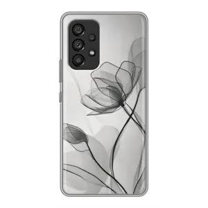 Чехол с принтом «Черные цветы» для Samsung Galaxy A53 (5G)