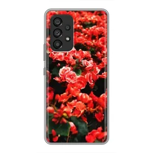 Чохол з принтом «Квіти червоні» для Samsung Galaxy A53 (5G)