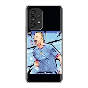 Чехлы с футболистом Ерлинг Холанд для Samsung Galaxy A53 (5G) (AlphaPrint) (гол Эрлинг Холланд)