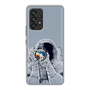 Чехол NASA для Samsung Galaxy A53 (5G) (AlphaPrint) (Космонавт фото)
