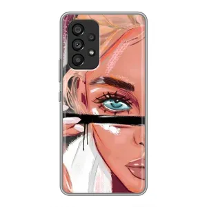 Чехол с печатью для Samsung Galaxy A53 (5G) - (Мода) (AlphaPrint) (Макияж)