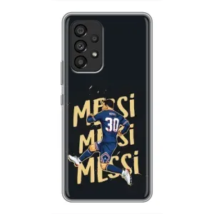 Чехлы для Samsung Galaxy A53 (5G) (Leo чемпион) (AlphaPrint) (Messi ПСЖ)