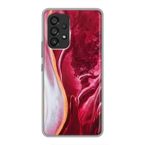 Чехол с принтом «Мрамор красный» для Samsung Galaxy A53 (5G)
