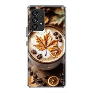 Чехол с уникальным дизайном «Осень с кофе» для Samsung Galaxy A53 (5G) (Пряный кофе)