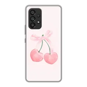 Чехол с розовым рисунком для Samsung Galaxy A53 (5G) (Розовые вишни)