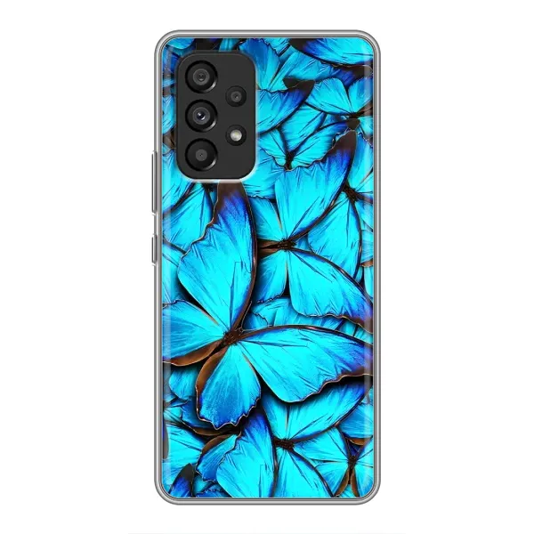 Чохол з принтом «Сині метелики» для Samsung Galaxy A53 (5G)