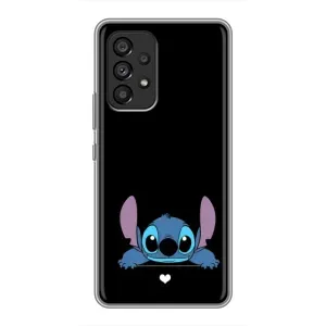 Чохол з принтом Стіч на Samsung Galaxy A53 (5G) (Стіч на чорному)