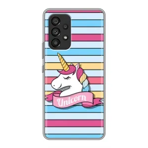 Чехол для Самсунг Галакси А53 (5G) - (Единорожки - Новинки) (AlphaPrint) (Unicorn)