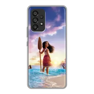 Чохол з мультфільмом Ваяна Samsung Galaxy A53 (5G) (Моана з веслом)