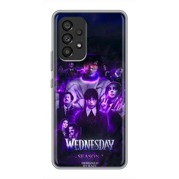 Чехол с принтом «Фиолетовая магия Уэнздей» для Samsung Galaxy A53 (5G)