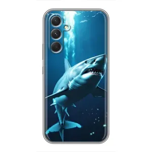 Чехол с картинкой «Хищники» для Samsung Galaxy A54 (Акула под водой)