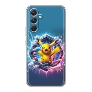 Чохол з Пікачу на Samsung Galaxy A54 (Лого Пікачу)