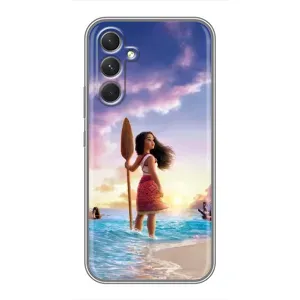 Чехол с мультфильмом Моана Samsung Galaxy A54 (Моана с веслом)