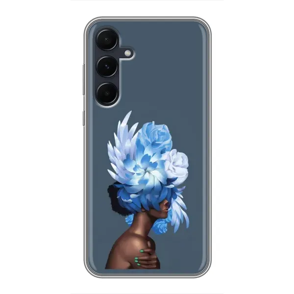 Чехол с принтом «Цветы на голове» для Samsung Galaxy A55 Чехол с принтом «Цветы на голове» для Samsung Galaxy A55