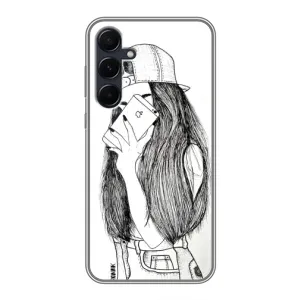 Чехол с печатью для Samsung Galaxy A55 - (Мода) (AlphaPrint) (Фото девочки)