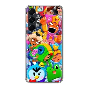 Чехол с принтом «герои Бравл Старс» для Samsung Galaxy A55