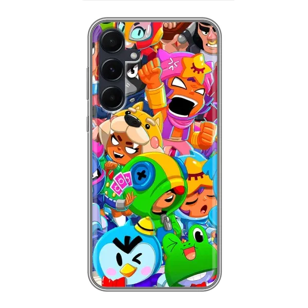 Чехол с принтом «герои Бравл Старс» для Samsung Galaxy A55 Чехол с принтом «герои Бравл Старс» для Samsung Galaxy A55