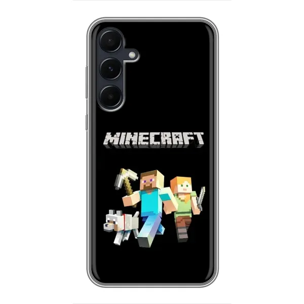 Чехол с принтом «герои Minecraft» для Samsung Galaxy A55 Чехол с принтом «герои Minecraft» для Samsung Galaxy A55