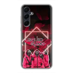 Чехол Гра в кальмара для Samsung Galaxy A55 (Охранники Игра кальмара)