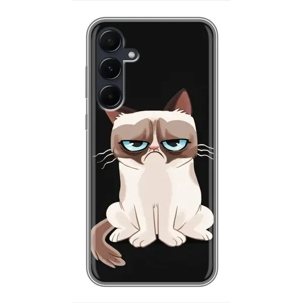 Чохол з принтом «Сумний кіт» для Samsung Galaxy A55