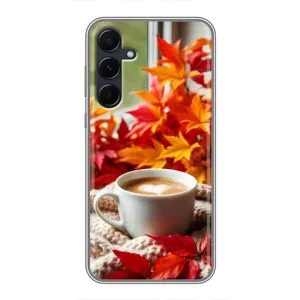 Чохол з унікальним дизайном 'Осінь з кавою' для Samsung Galaxy A55