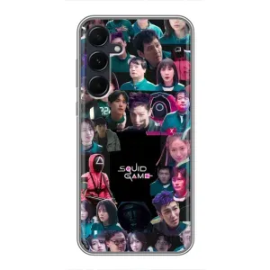 Чехол Гра в кальмара для Samsung Galaxy A55 (Коллаж Игра кальмара)