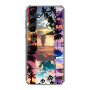 Силиконовый чехол с КАРТИНКАМИ лето для Samsung Galaxy A55 (AlphaPrint) (Летний отпуск)