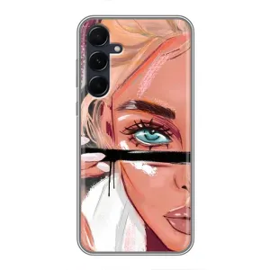 Чехол с печатью для Samsung Galaxy A55 - (Мода) (AlphaPrint) (Макияж)