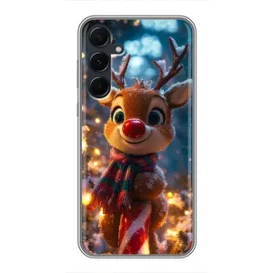 Чехол с принтом «Олень с шарфом» для Samsung Galaxy A55