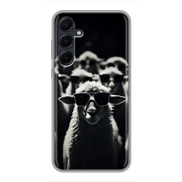 Чехол с принтом «Овечка в очках» для Samsung Galaxy A55 Чехол с принтом «Овечка в очках» для Samsung Galaxy A55