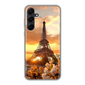 Чехол Эйфелева Башня для Samsung Galaxy A55 - (AlphaPrint) (Солнечная башня)